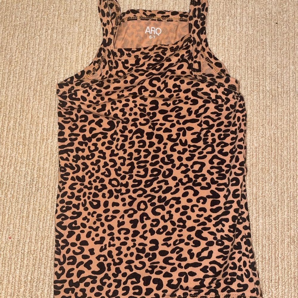 ARQ Tan and Cream Fitted Sleeveless Tank Top